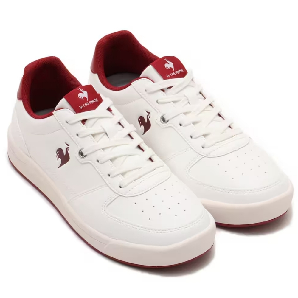 Le Coq Sportif Women's White and Red Sneakers